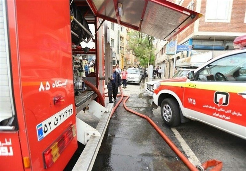 آتش‌سوزی در مجتمع در حال ساخت "رزمال" تهران