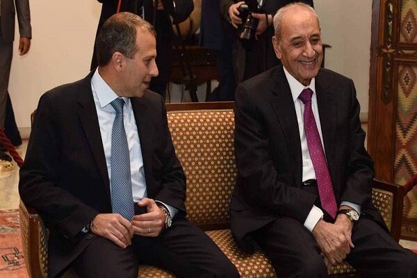 رایزنی «جبران باسیل» و «نبیه بری» درباره تشکیل کابینه جدید لبنان