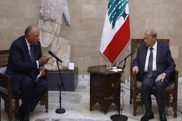 رایزنی وزیر خارجه مصر با میشل عون